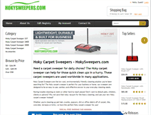 Tablet Screenshot of hokysweepers.com